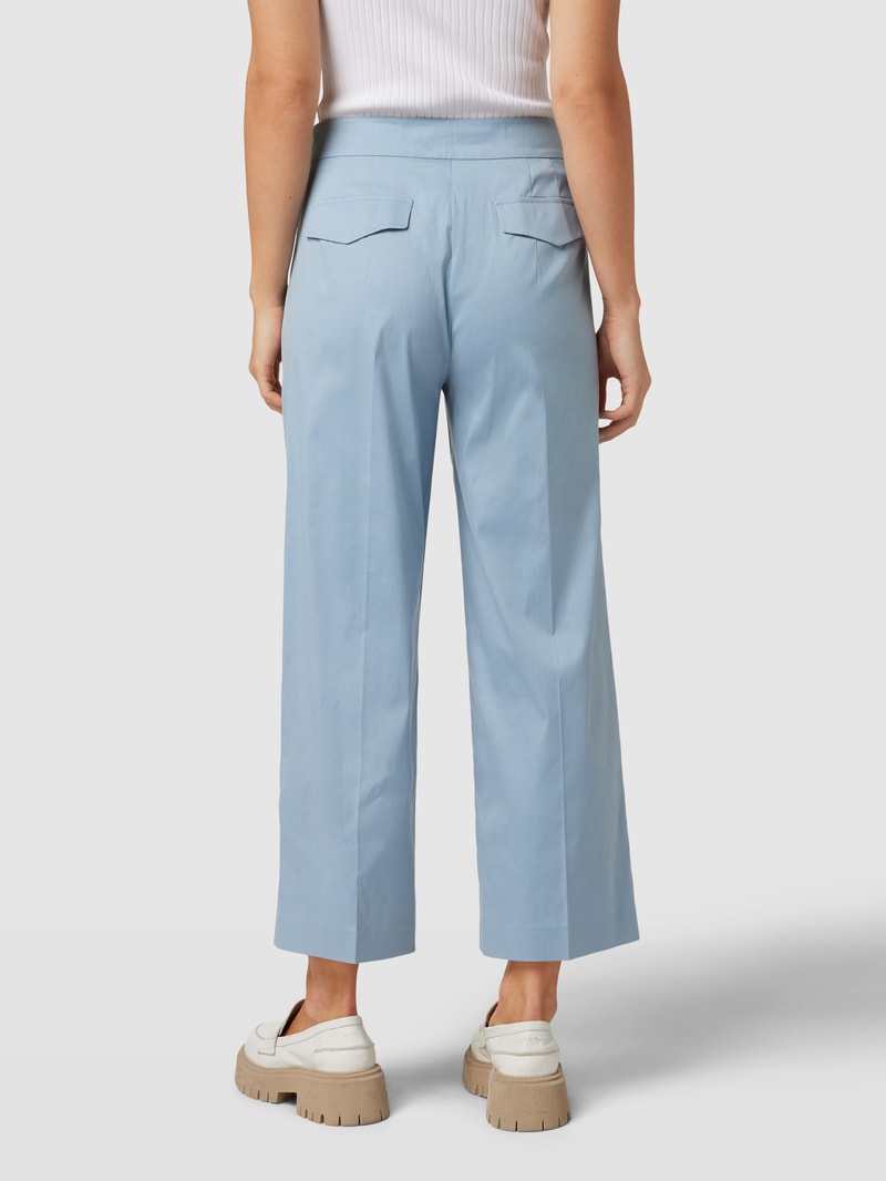 Hose mit Bundfalten in bleu