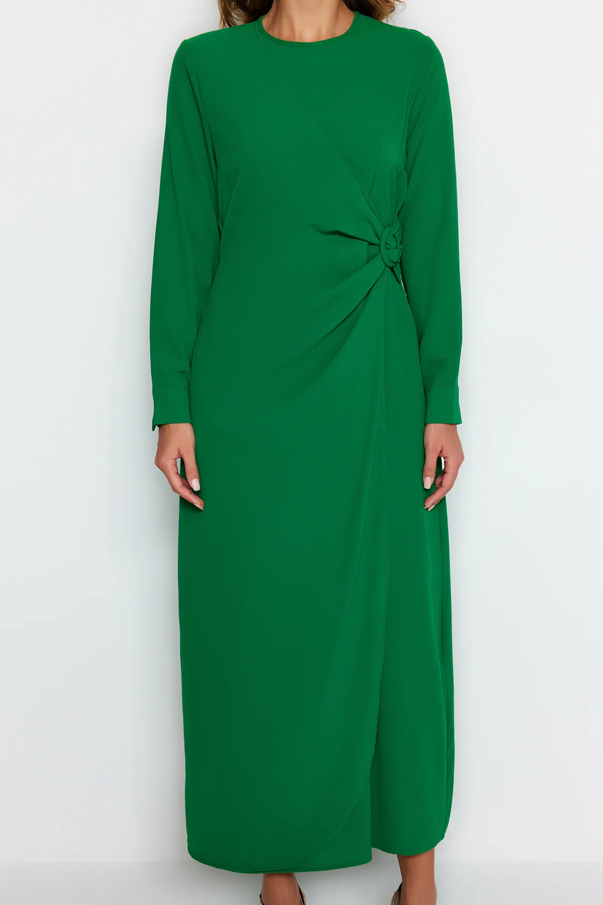 Trendyol Modest  Grünes Accessoire Detaillierte Aerobin Gewebte Kleidung TCTAW24EB00067