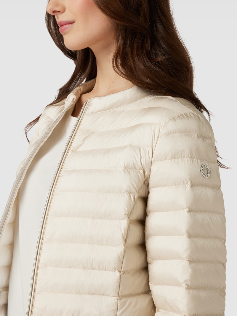 Steppjacke mit Reißverschluss in kitt