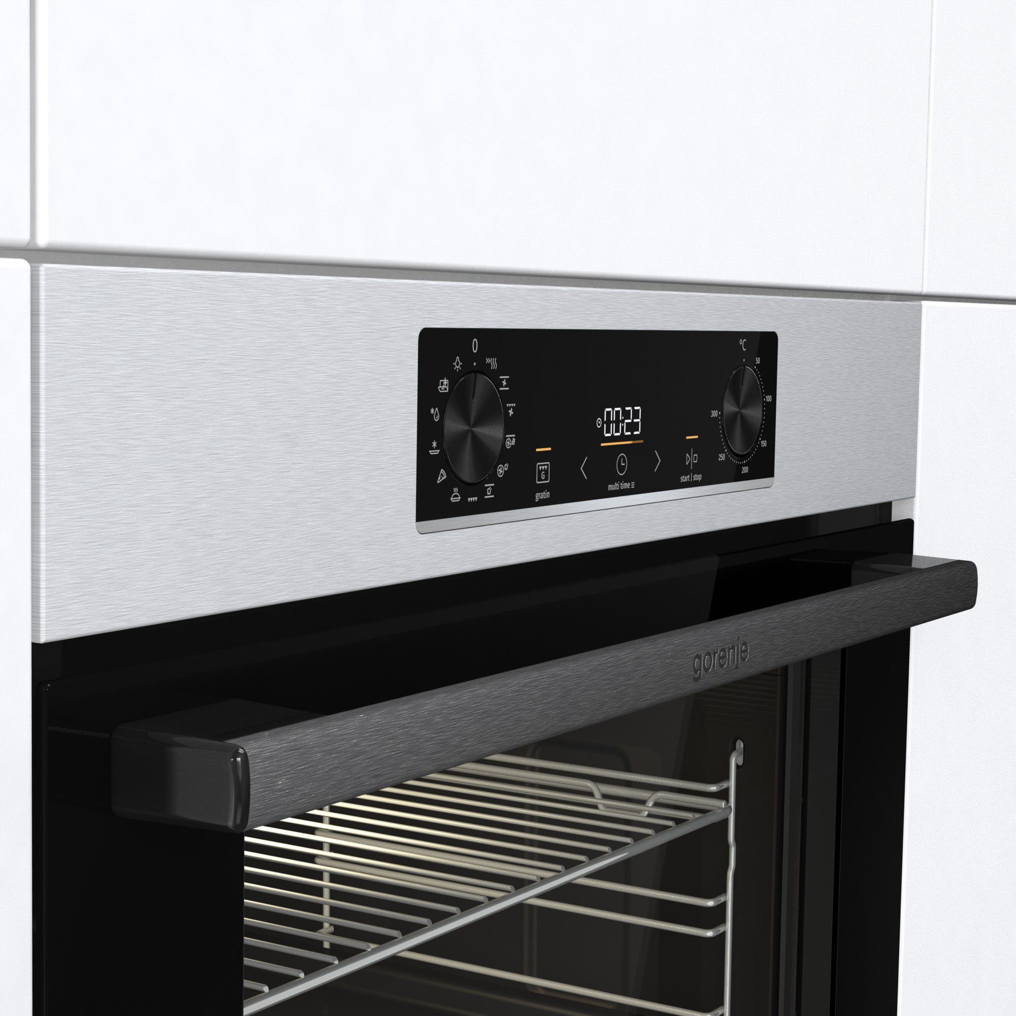 GORENJE Backofen-Set Pacific Backofen-Set Basic 2021, mit 1-fach-Teleskopauszug, Aqua Clean