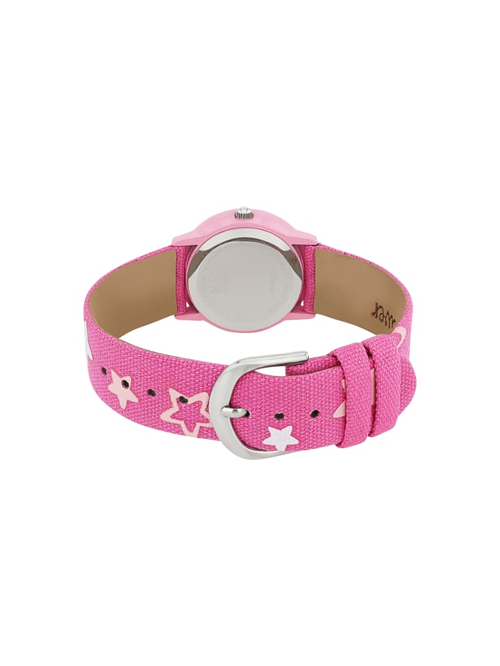 s.Oliver Quarzuhr Textil, Alloy in pink günstig kaufen 22 cm