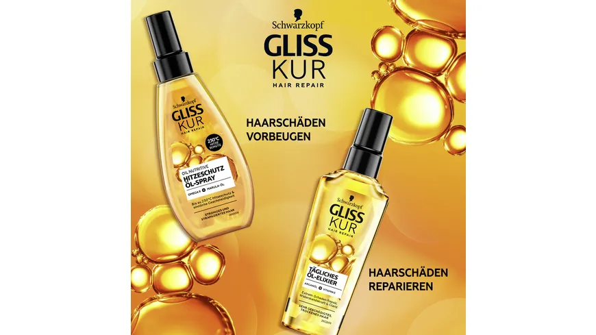 GLISS KUR Spray 150 ml Hitzeschutz Öl-Spray Oil Nutritive 150 ml