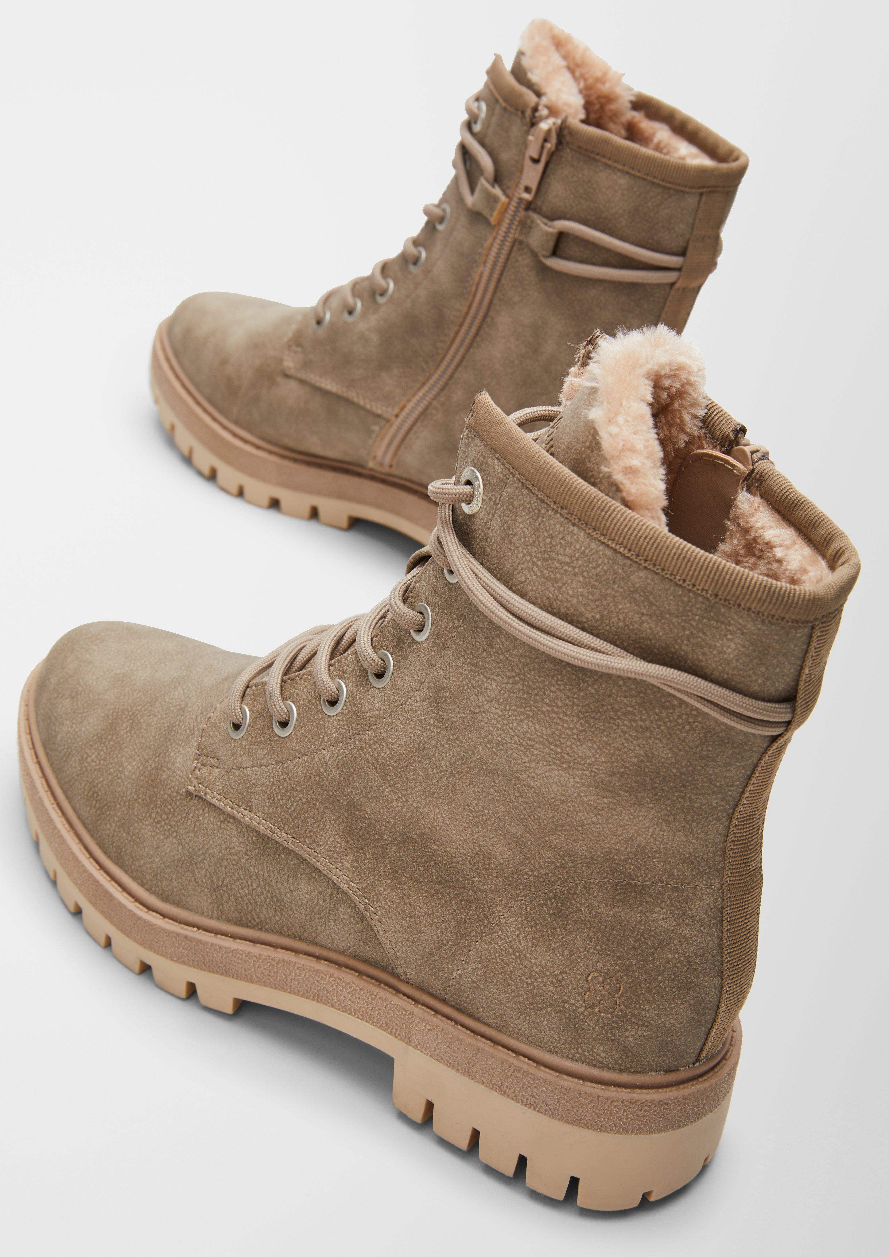Gefütterte Boots aus Lederimitat  6006578-341