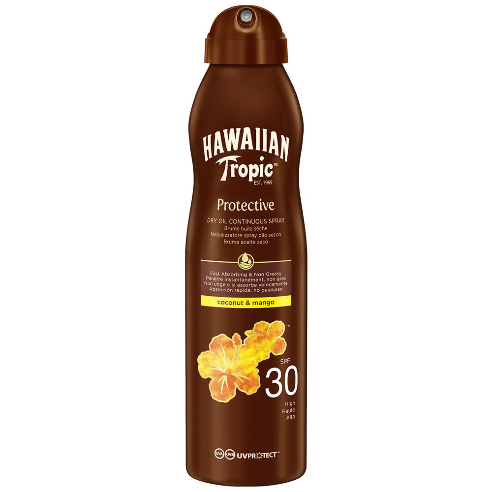 Hawaiian Tropic Protective Dry Oil C-Spray (SPF 30) 177 ml