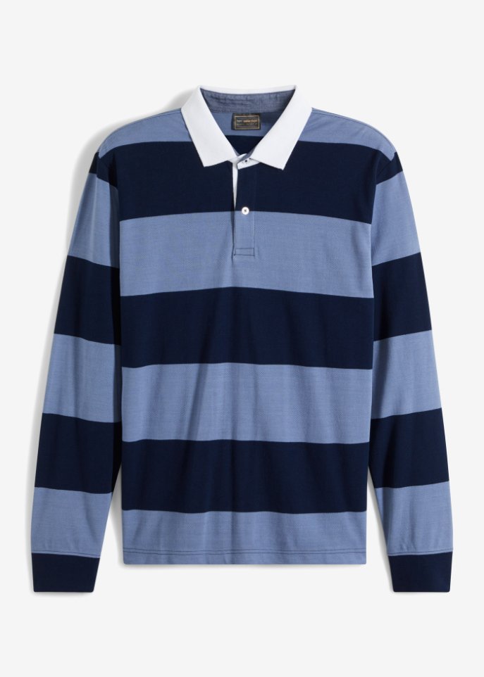 Rugby-Poloshirt, Langarm