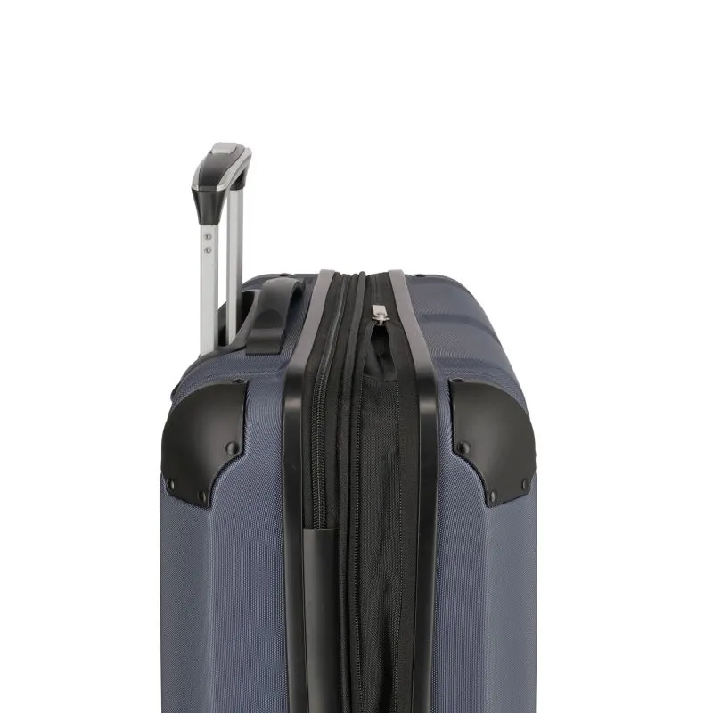 Travelite CITY Trolley S (55cm) mit 4 Rollen (erweiterbar) - Marine