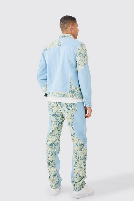 Gespleißte zerrissene Jeansjacke