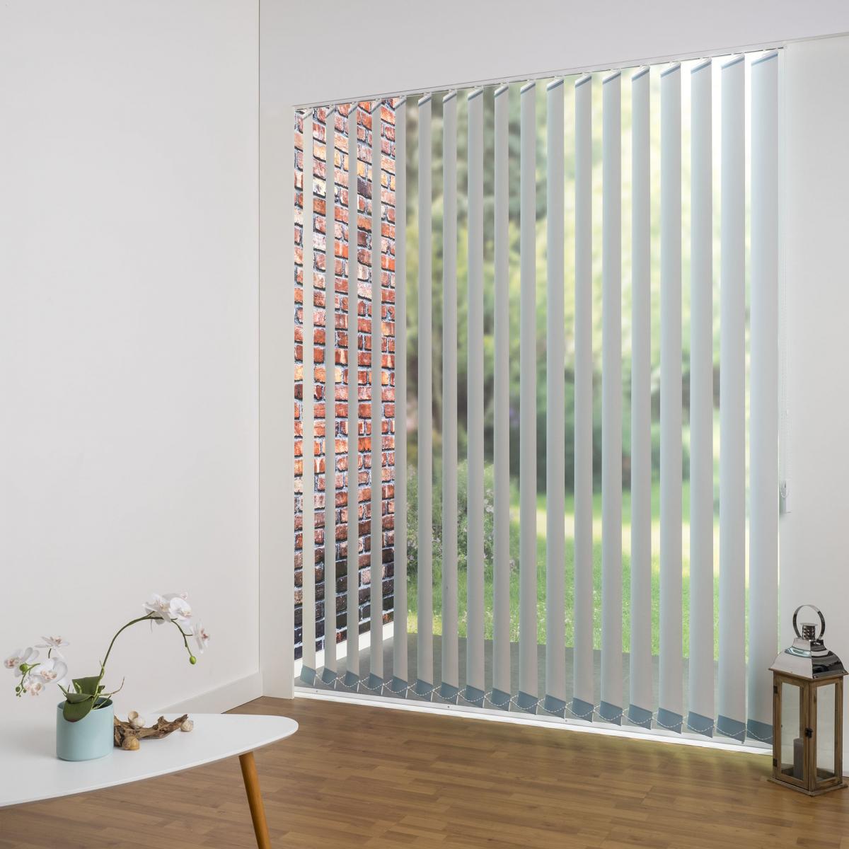 Bella Casa Vertikalanlage Maß, 127 mm Lamelle, 120 x 250 cm, hellblau