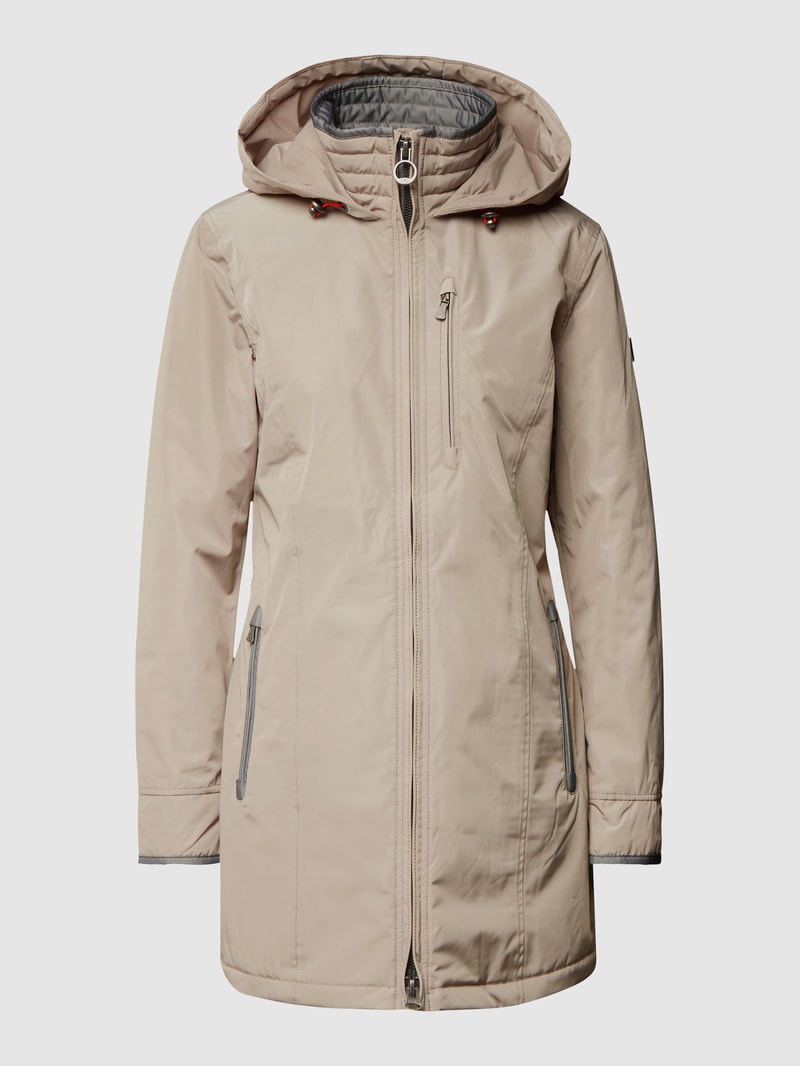 Jacke mit Label-Detail Modell 'STOCKHOLM' in sand