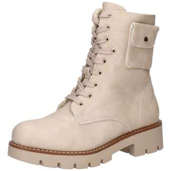 Via della Rosa Schnür Boots in beige