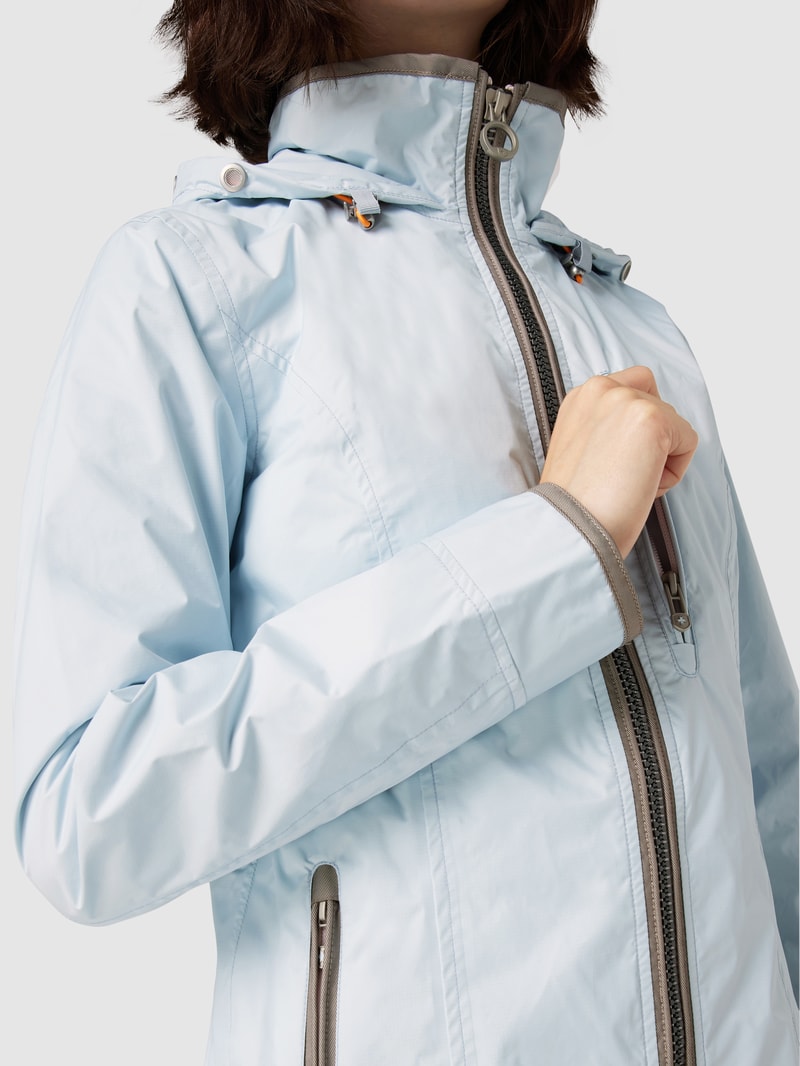Funktionsjacke mit Kapuze Modell 'Westside' in hellblau