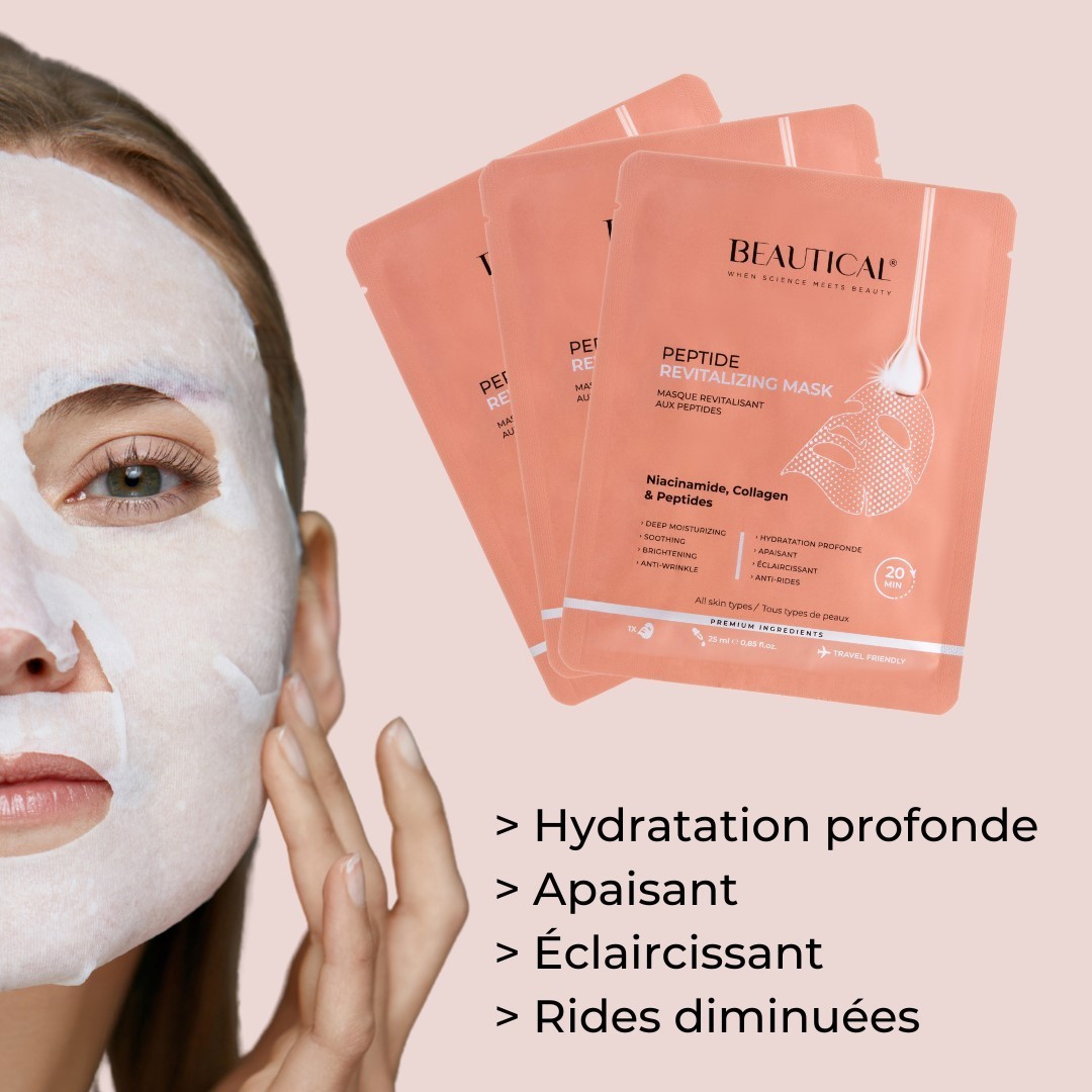 Maschera rivitalizzante ai peptidi di bellezza