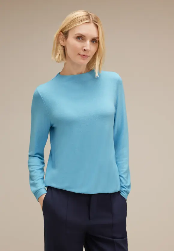 Street One Langarmshirt mit Gummisaum
