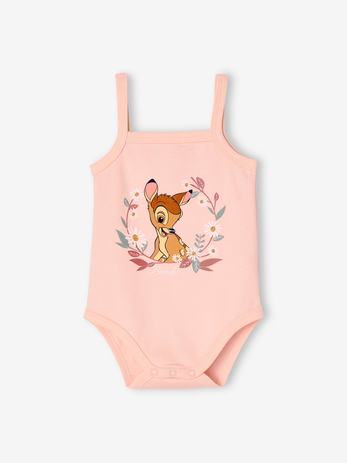 Lot de 2 bodies bébé fille DS® Bambi vieux rose