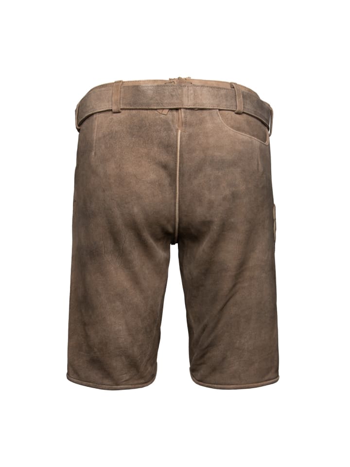 KRÜGER Lederhose Ralph in braun günstig kaufen