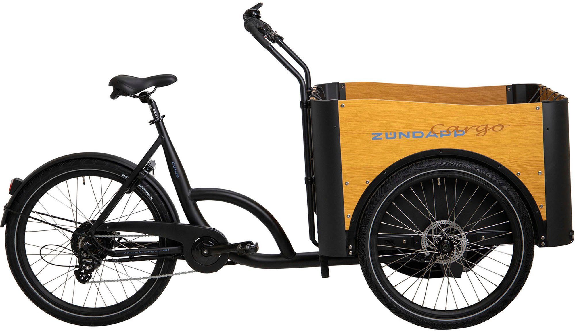 Zündapp E-Bike Cargo C2426, 7 Gang Shimano, Kettenschaltung, Heckmotor, 576 Wh Akku