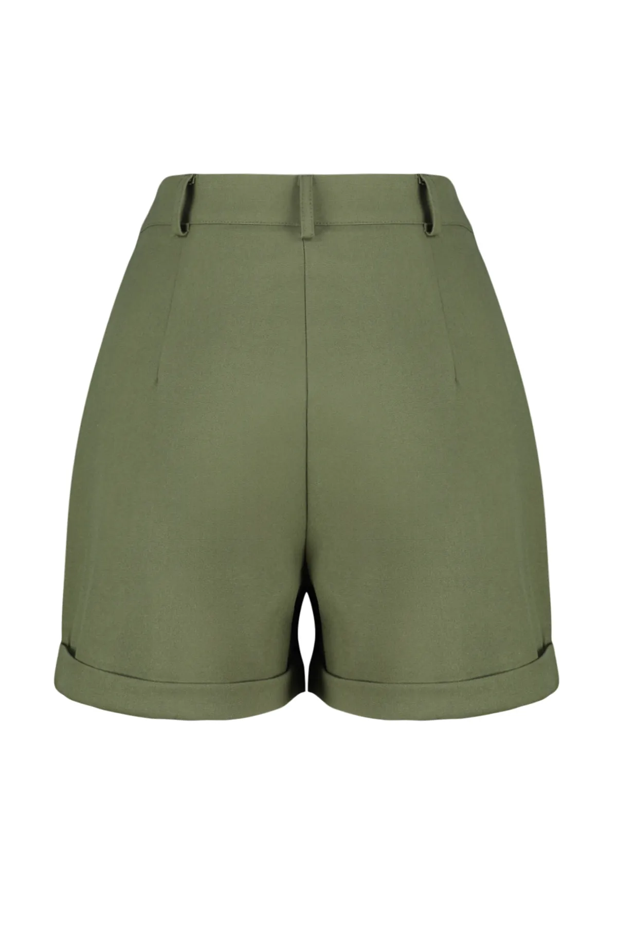 Trendyol Collection  Shorts - Grün - Hoher Bund