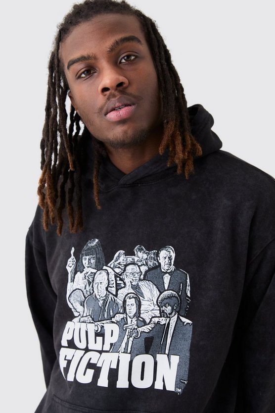 Oversize Hoodie mit lizenziertem Pulp Fiction Print