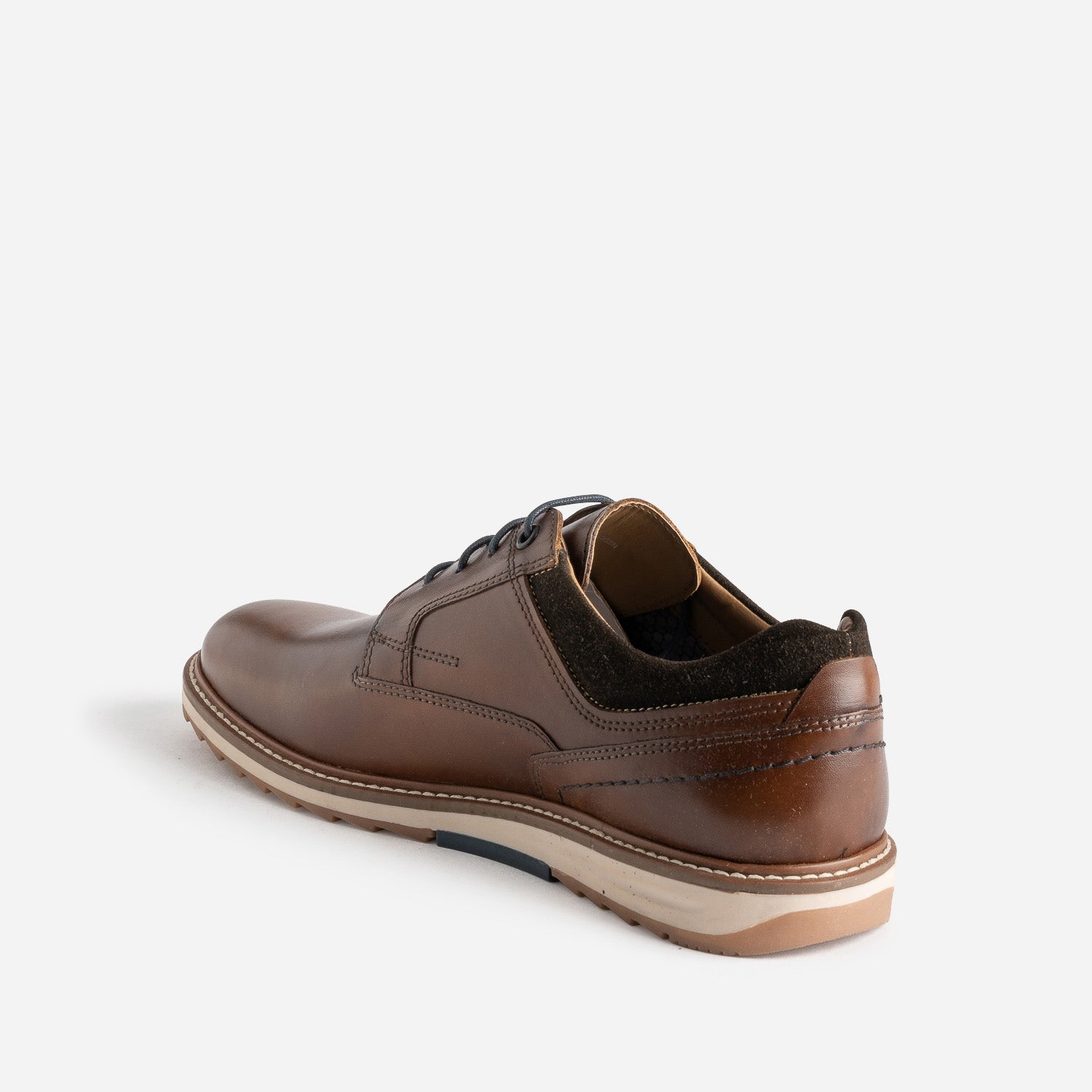 Derby détente marron cuir