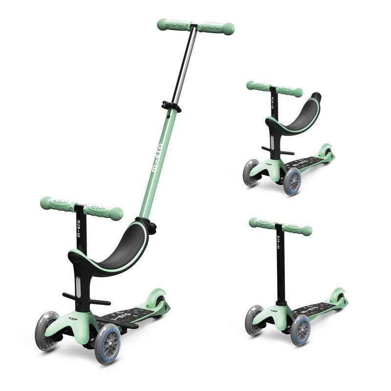 Trottinette évolutive - Mini 3 en 1 révolution vert pastel Micro