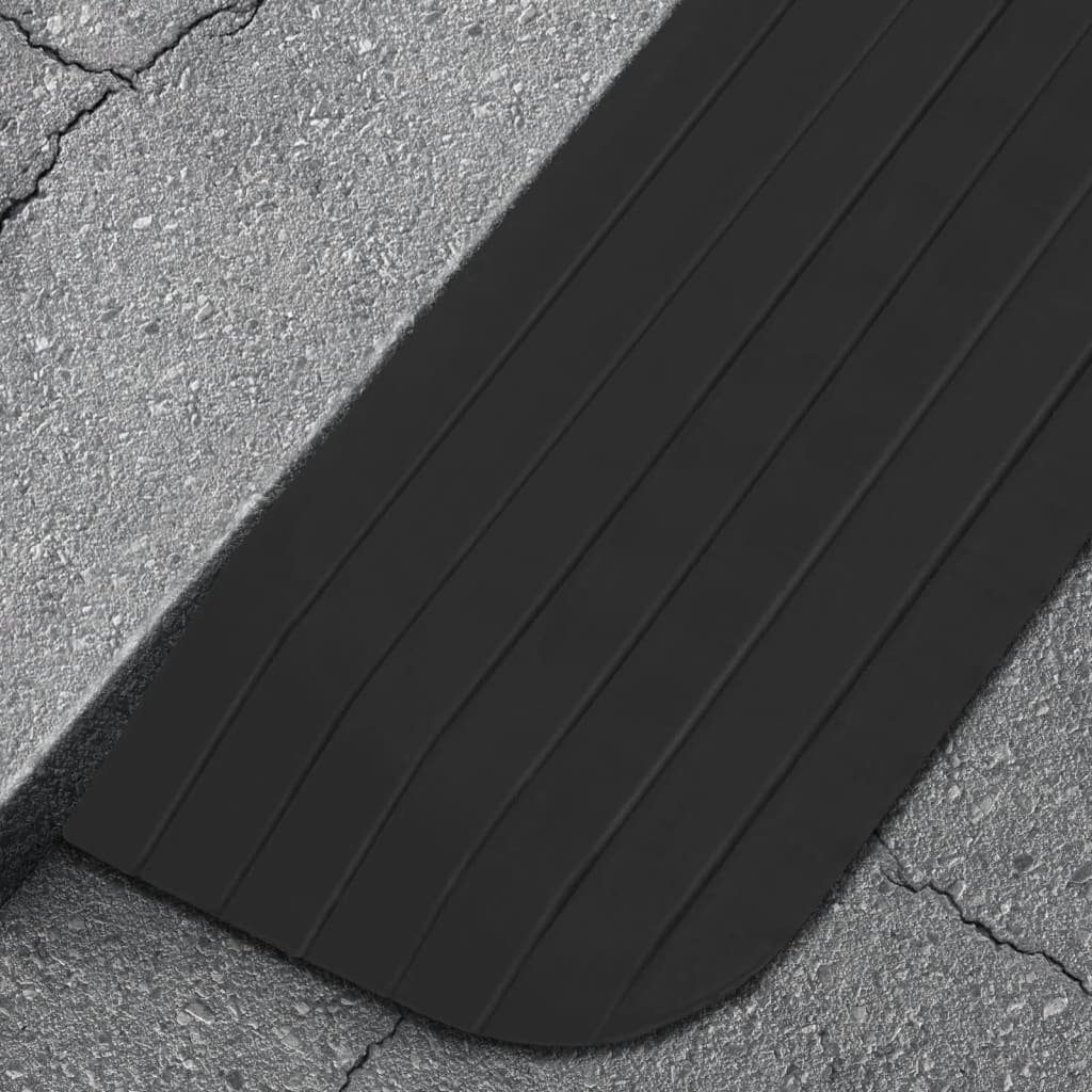 vidaXL Verkehrsschild Schwellenrampen 2 Stk. 110x21x2,5 cm Gummi, (2 St)