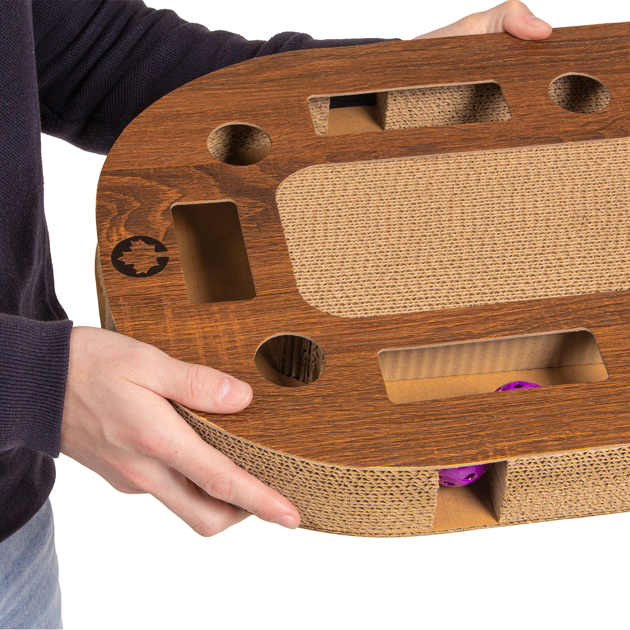 Canadian Cat Company Intelligenzspielzeug Canadian Cat Company Katzenspielplatz PlayPlate L braun