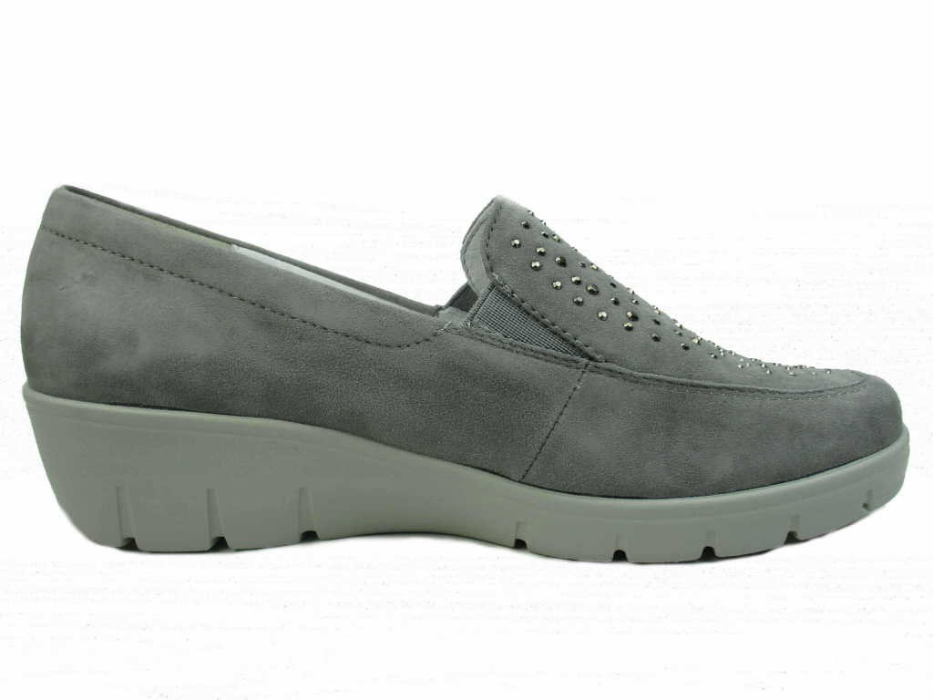 SEMLER Klassische Slipper grau Judith