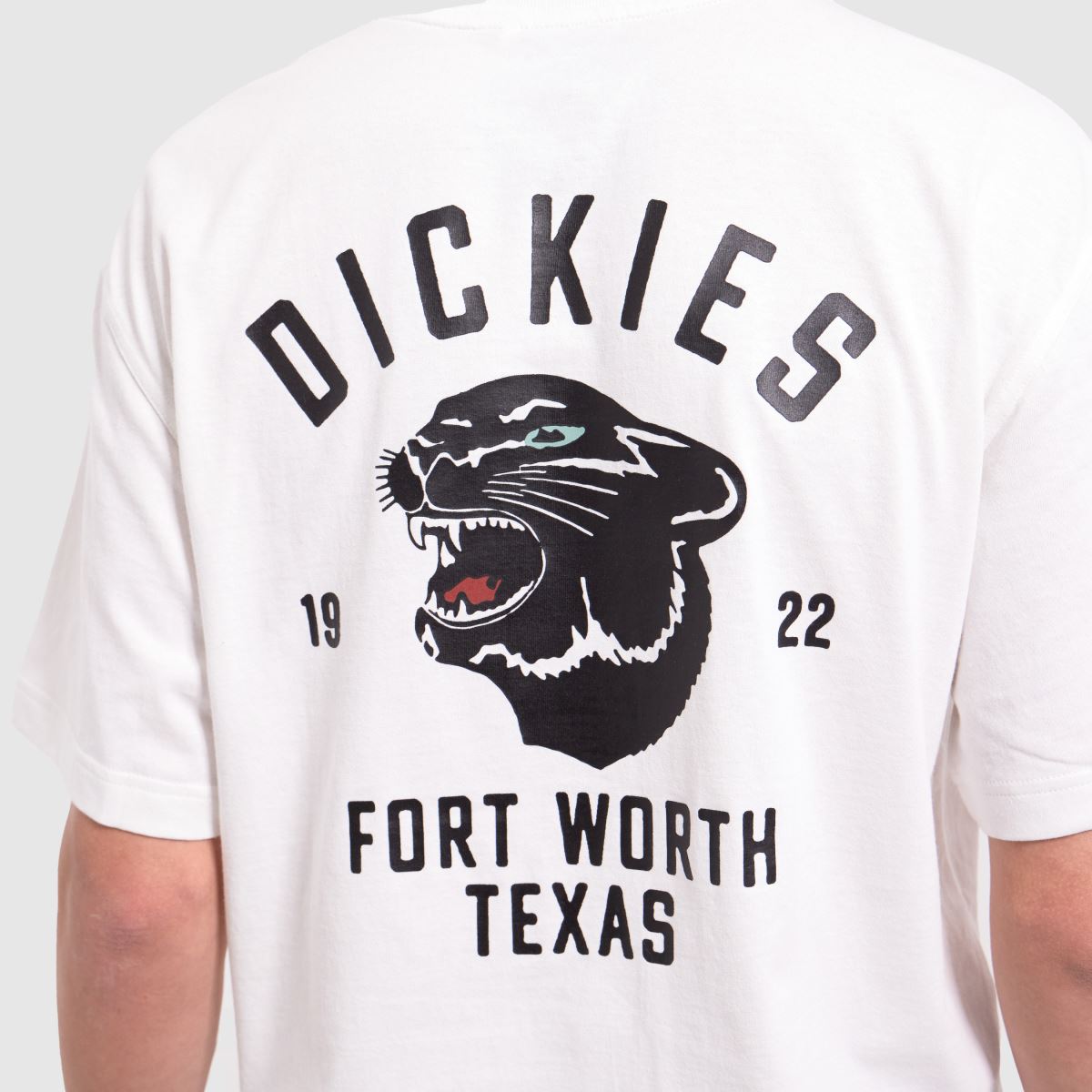 DICKIES párduc póló fehér színben