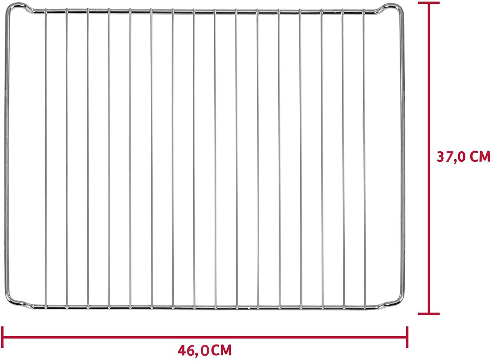 ICQN Backofenrost 460x370 mm Backofengitter, Verchromt, (1-St), Backofenrost für Backofen 46x37 cm, Verchromt Grillrost, Ofengitter