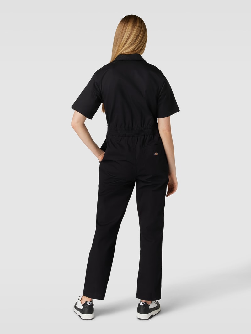 Jumpsuit mit kurzen Ärmeln Modell 'VALE' in schwarz