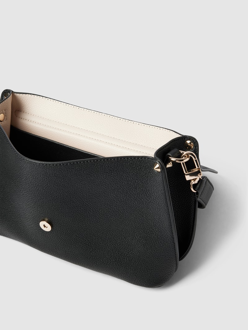 Handtasche mit Label-Applikation Modell 'MERIDIAN' in black