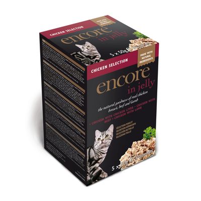 Encore Cat Jelly Pouch Mix 5 x 50 g