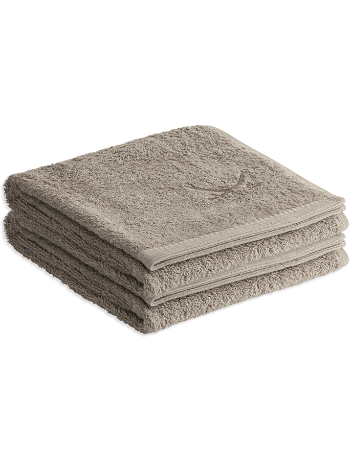 Sansibar 2er Handtuch-Set „Frottier-Kollektion Classic“, 50x100 cm in Taupe günstig kaufen onesize