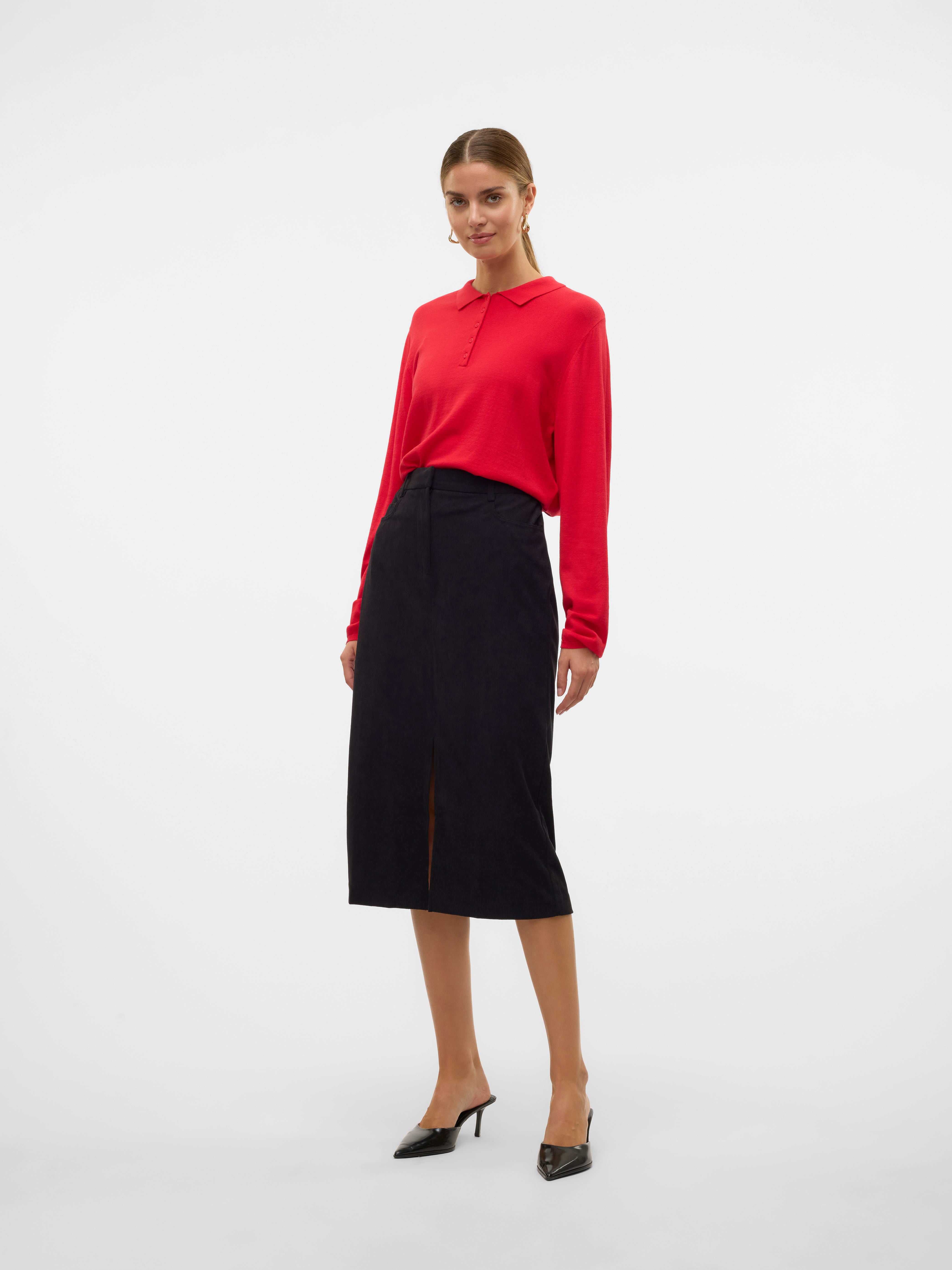 VMVILJA Hohe Taille Langer Rock