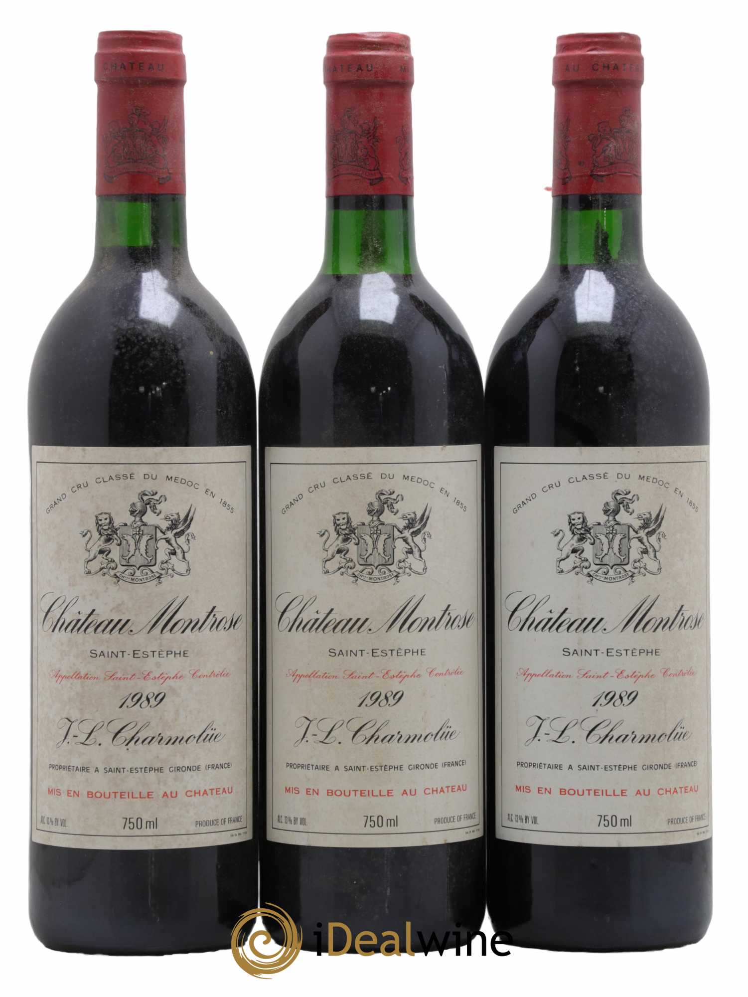 Château Montrose 2ème Grand Cru Classé  1989 - Lot de 3 Bouteilles