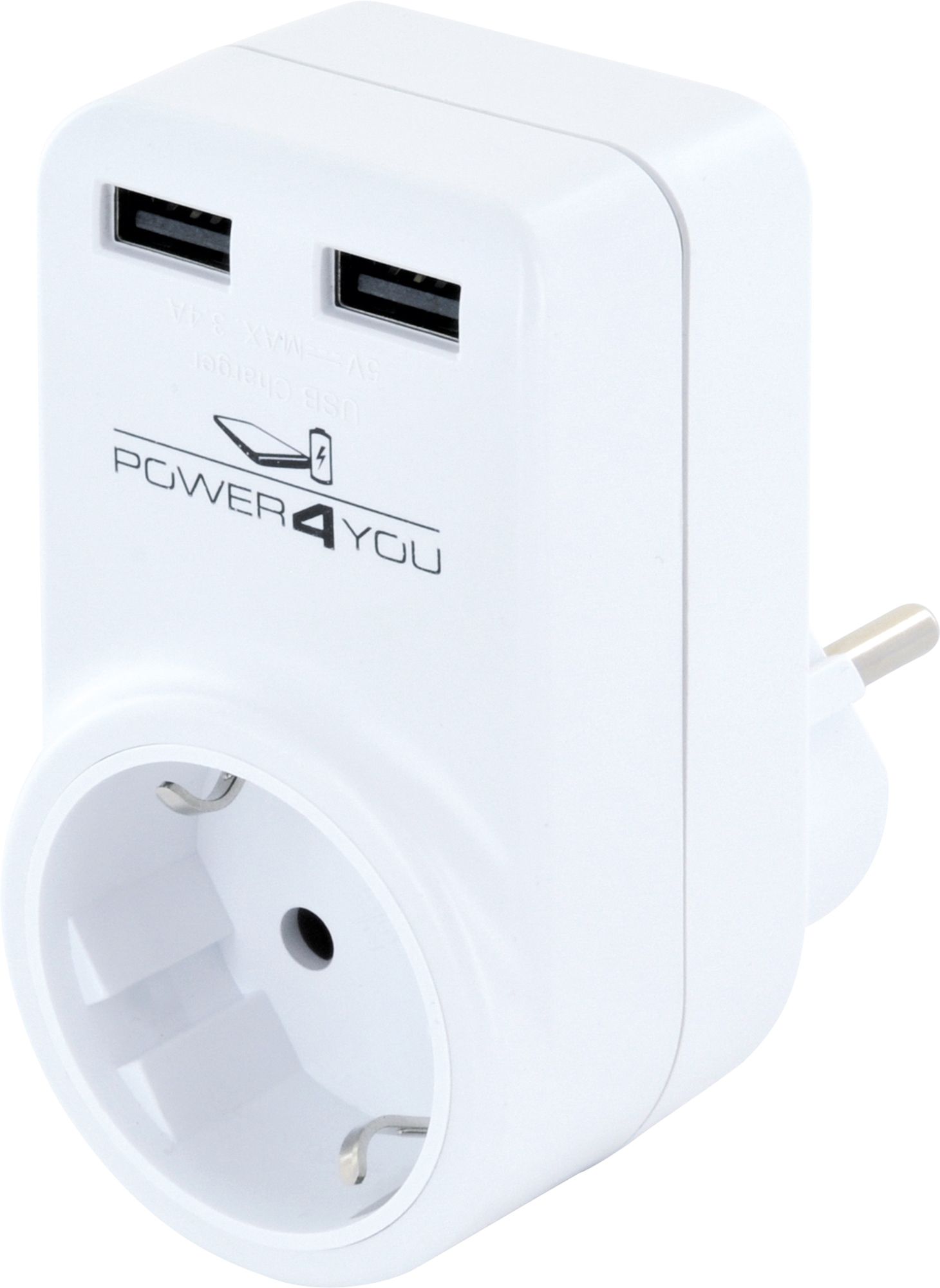 Schwaiger 230 volt rotierbar USB Ladeadapter