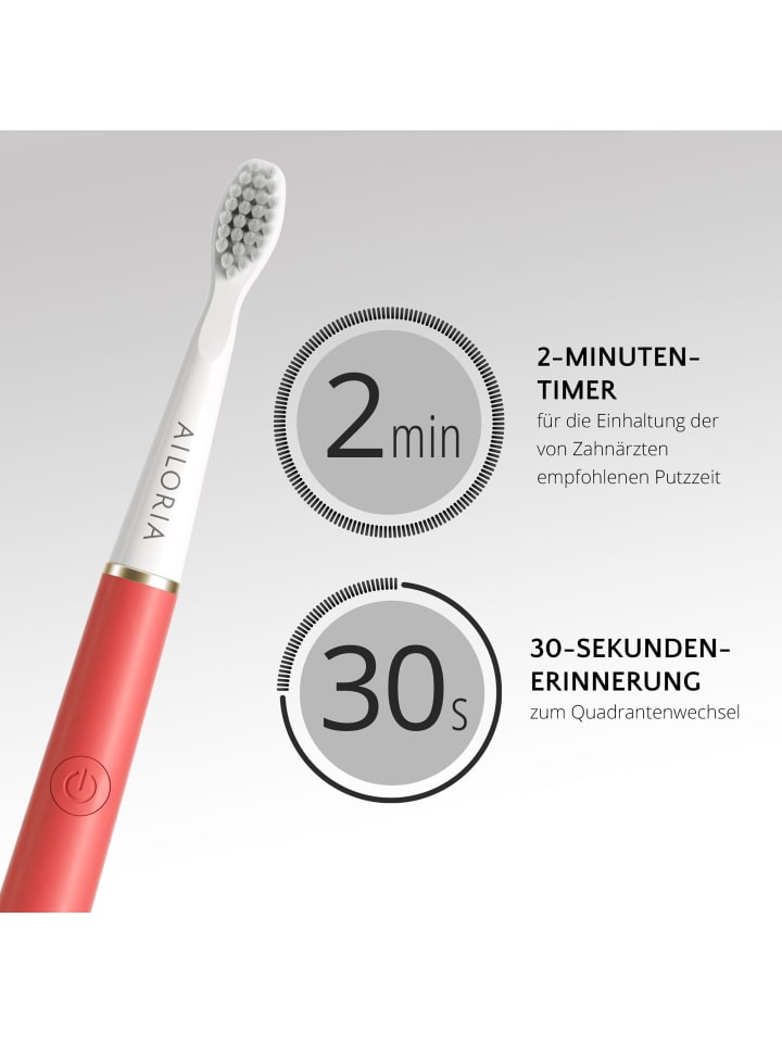 Ailoria PRO SMILE Schallzahnbürste USB in Coral günstig kaufen onesize