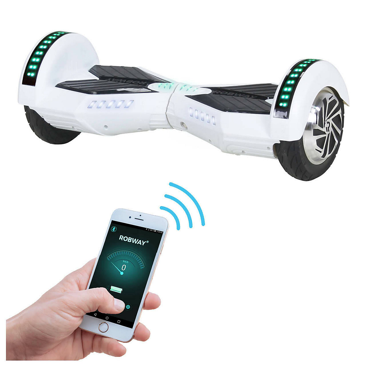 Kinder Elektrofahrzeuge E-Balance Hoverboard W2 - 8 Zoll - 700 W - 15 km/h - App