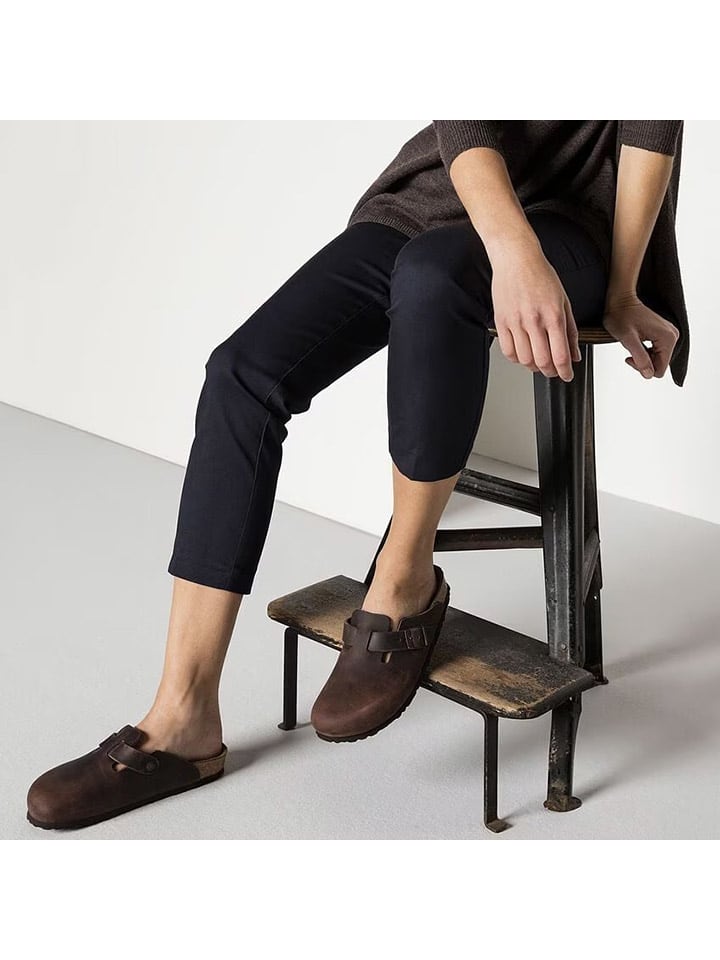 Birkenstock Leder-Clogs 