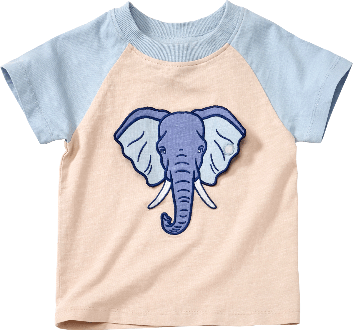 T-Shirt mit Elefanten-Motiv, beige, Gr. 104, 1 St