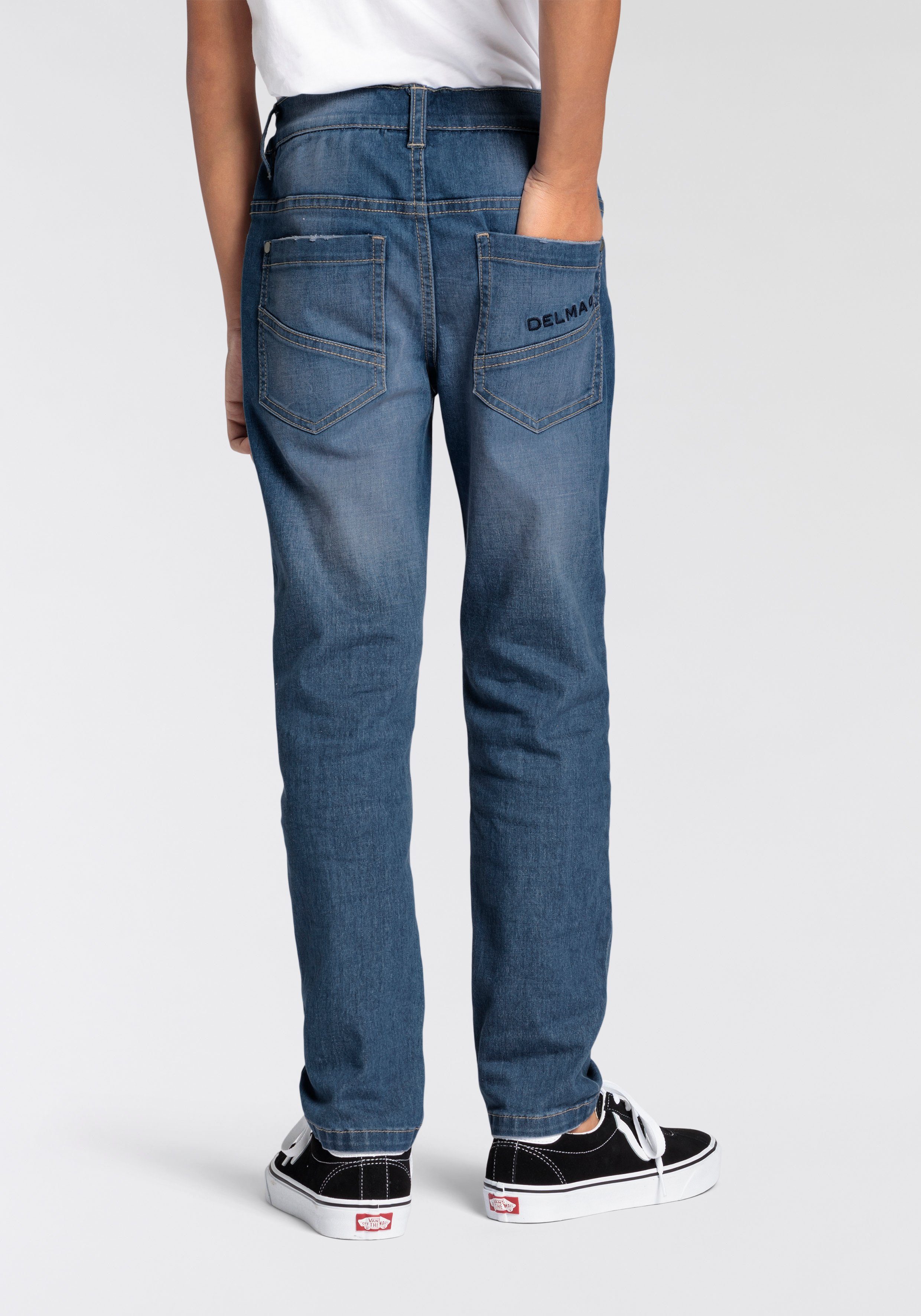 DELMAO Sweatjeans für Jungen, im bequemen Sweatdenim