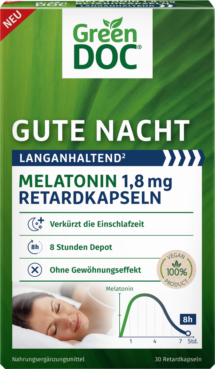 Melatonin 1,8mg Retardkapseln 30 St, 9,6 g