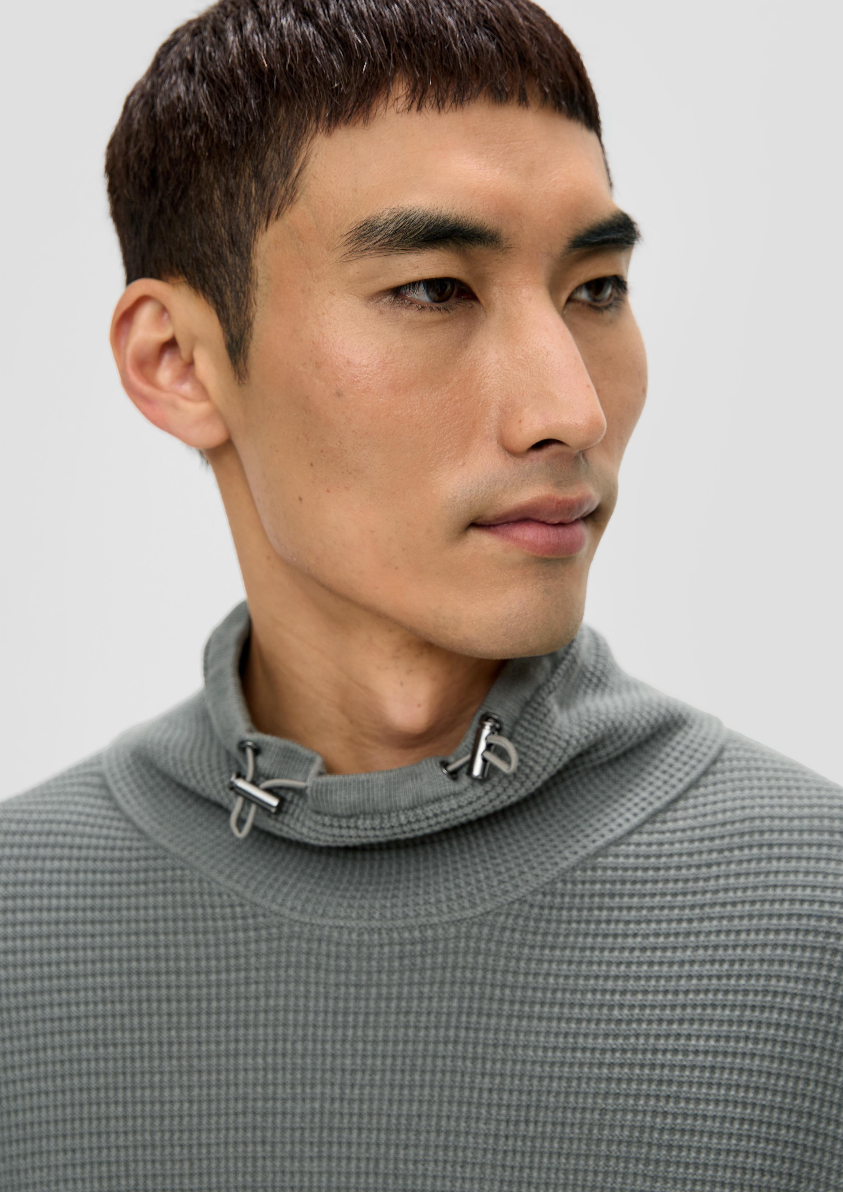 Strickpullover mit Jersey-Ärmeln  2137428-9467