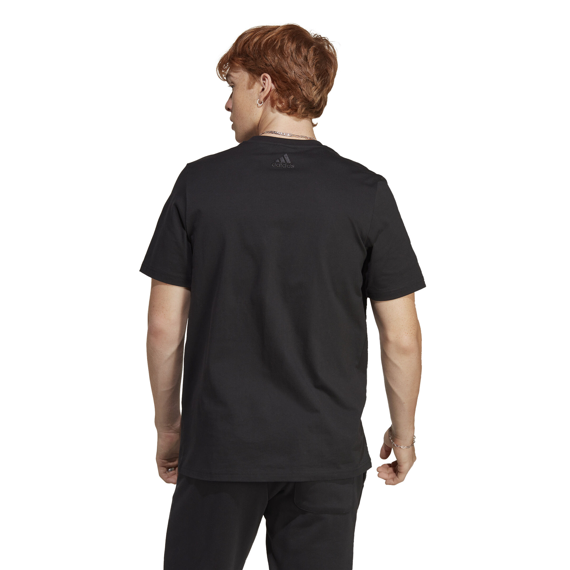 Essentials Single Jersey Big Logo T-Shirt Herren - Schwarz, Weiß