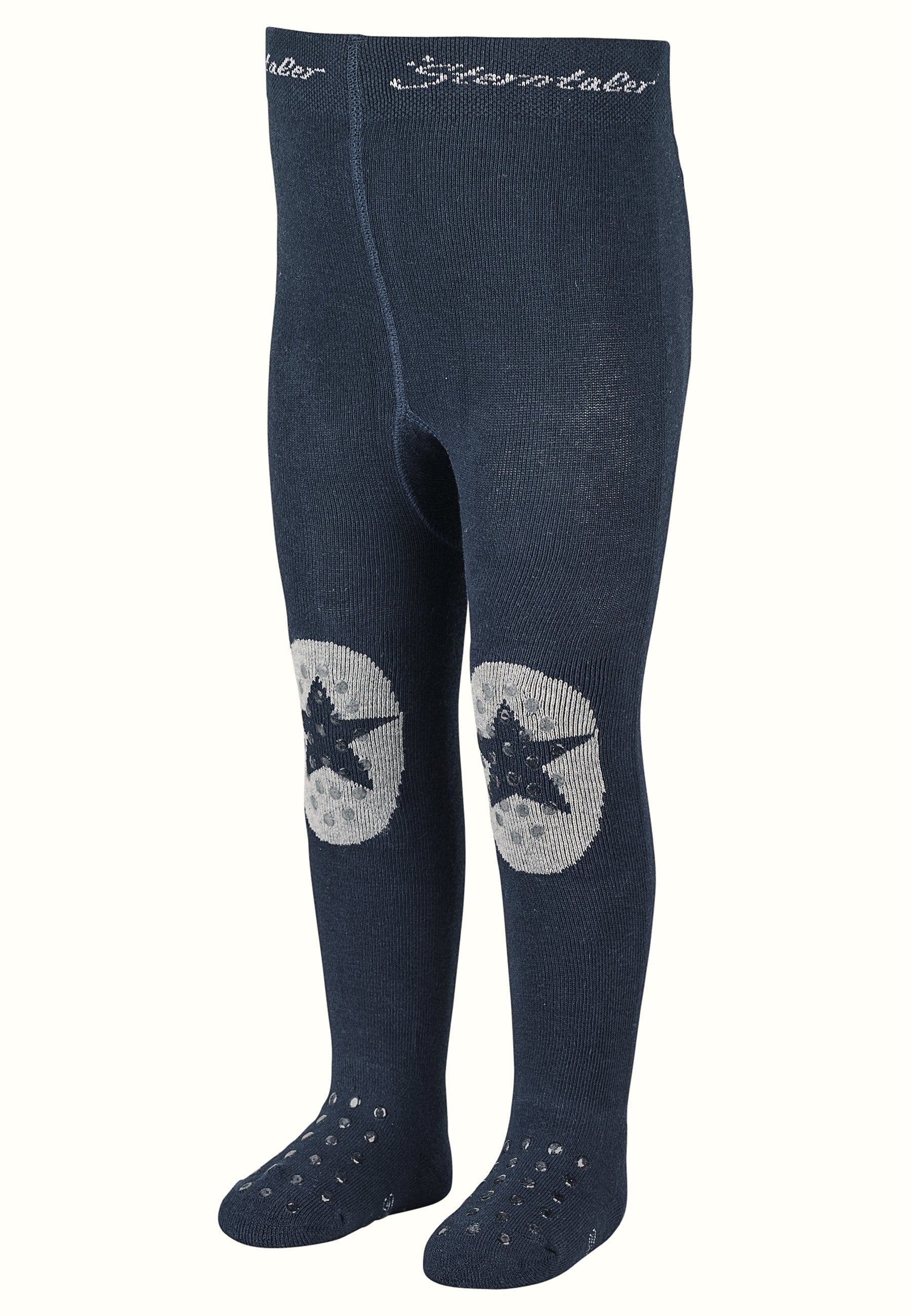Krabbelstrumpfhose uni mit Anti-Rutsch-Noppen