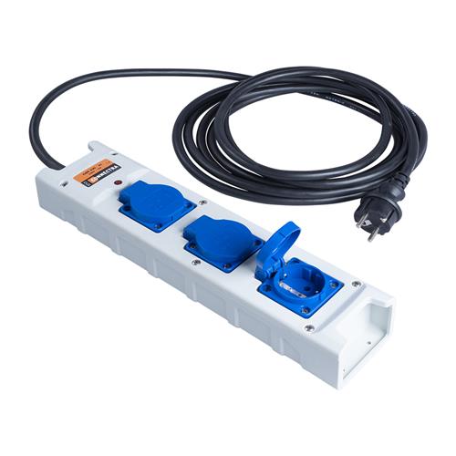 Connectra 46.476.05 Bloc de contact nailon cu 3 fire - 5m - H07RN-F - 3 G 1,5 mm²