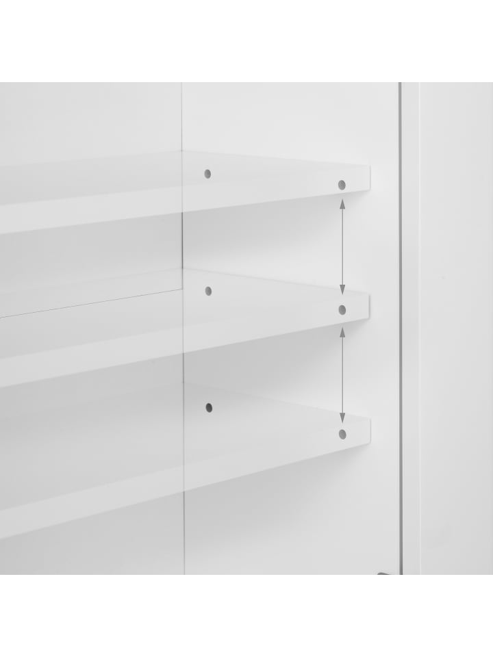 relaxdays Hängeschrank in Weiß - (B)60 x (H)70,5 x (T)20 cm günstig kaufen onesize