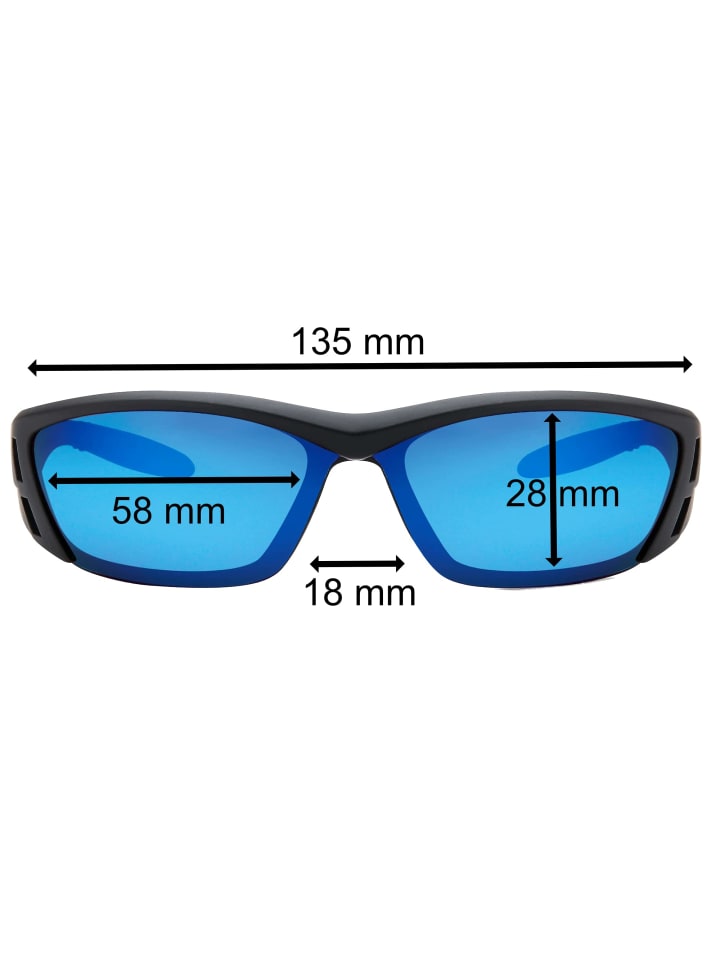 BEZLIT Sport Sonnenbrille in Blau Verspiegelt günstig kaufen onesize