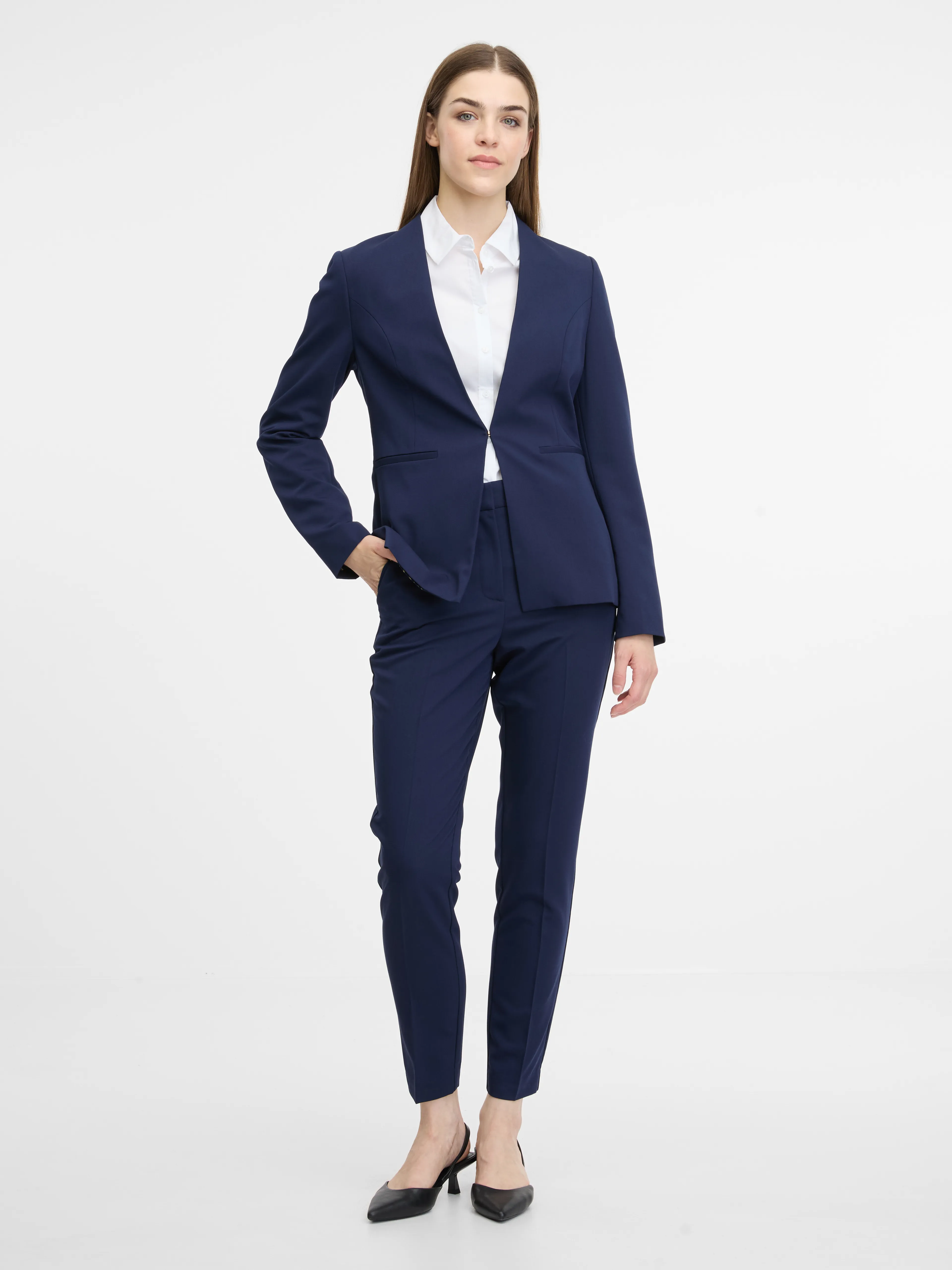 Dunkelblaue Damen-Jacke ORSAY