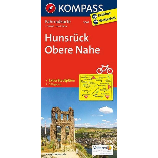 Hunsrück - Obere Nahe 1 : 70 000 - Fahrradkarte